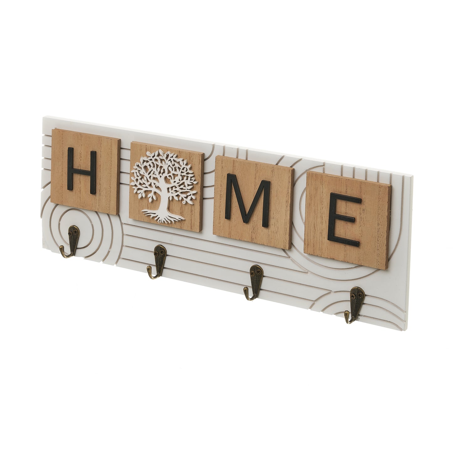 Percha 4 ganchos mdf 40*15*3.50cm