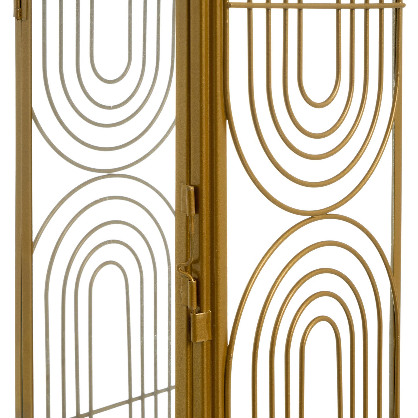 Farol portavelas dorado