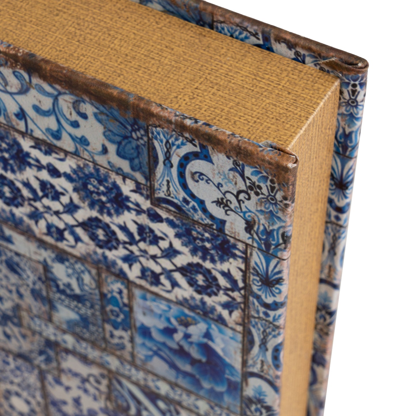 Libro bluish pu-mdf-metal 16*5*24cm