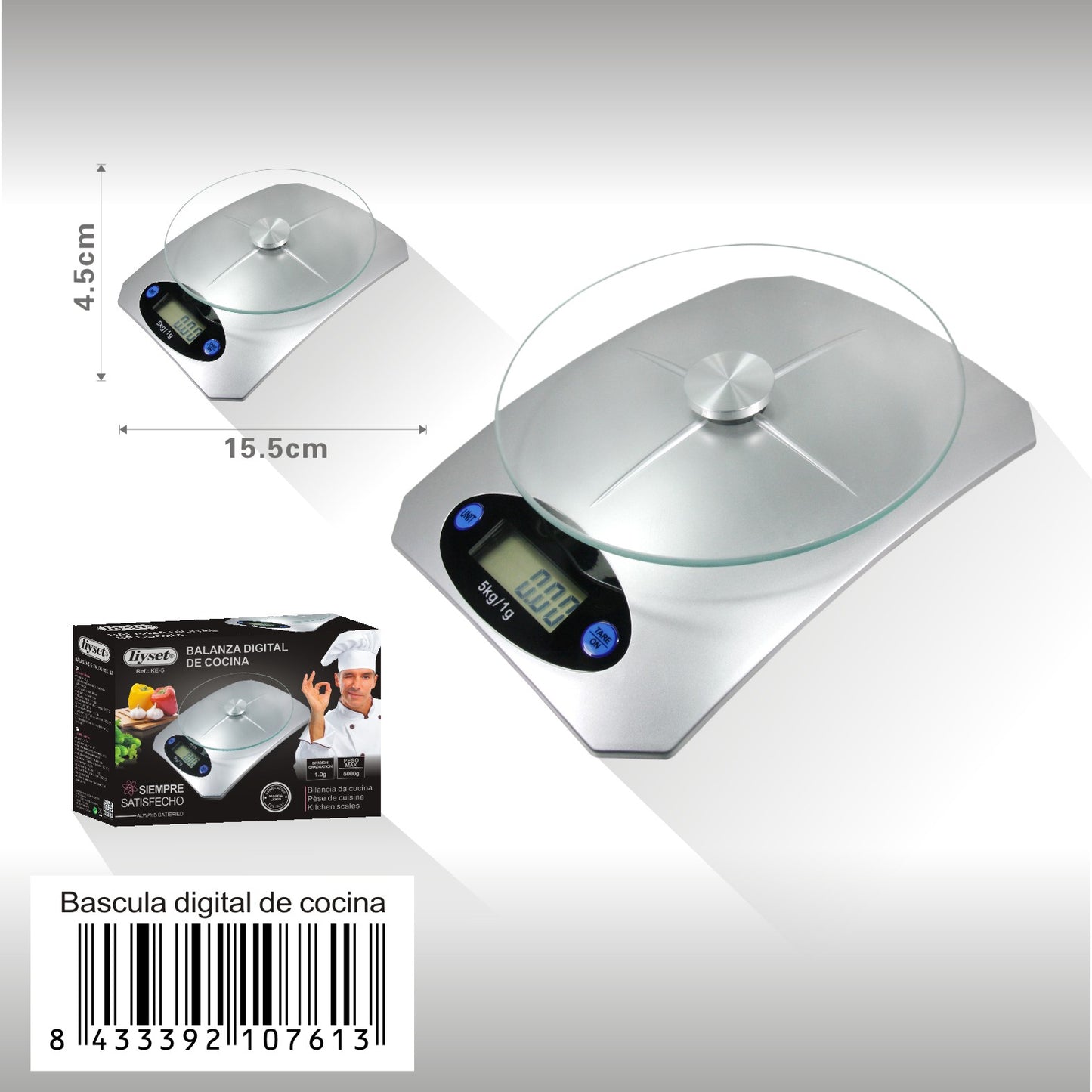 Balanza Digital De Cocina KE-5