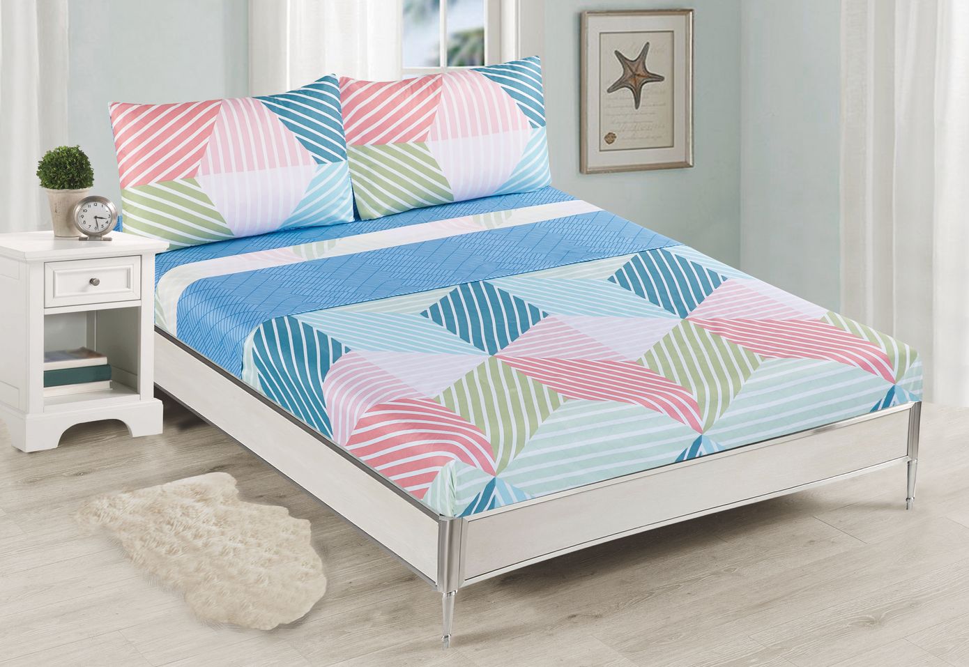 Juego de sábanas estampada