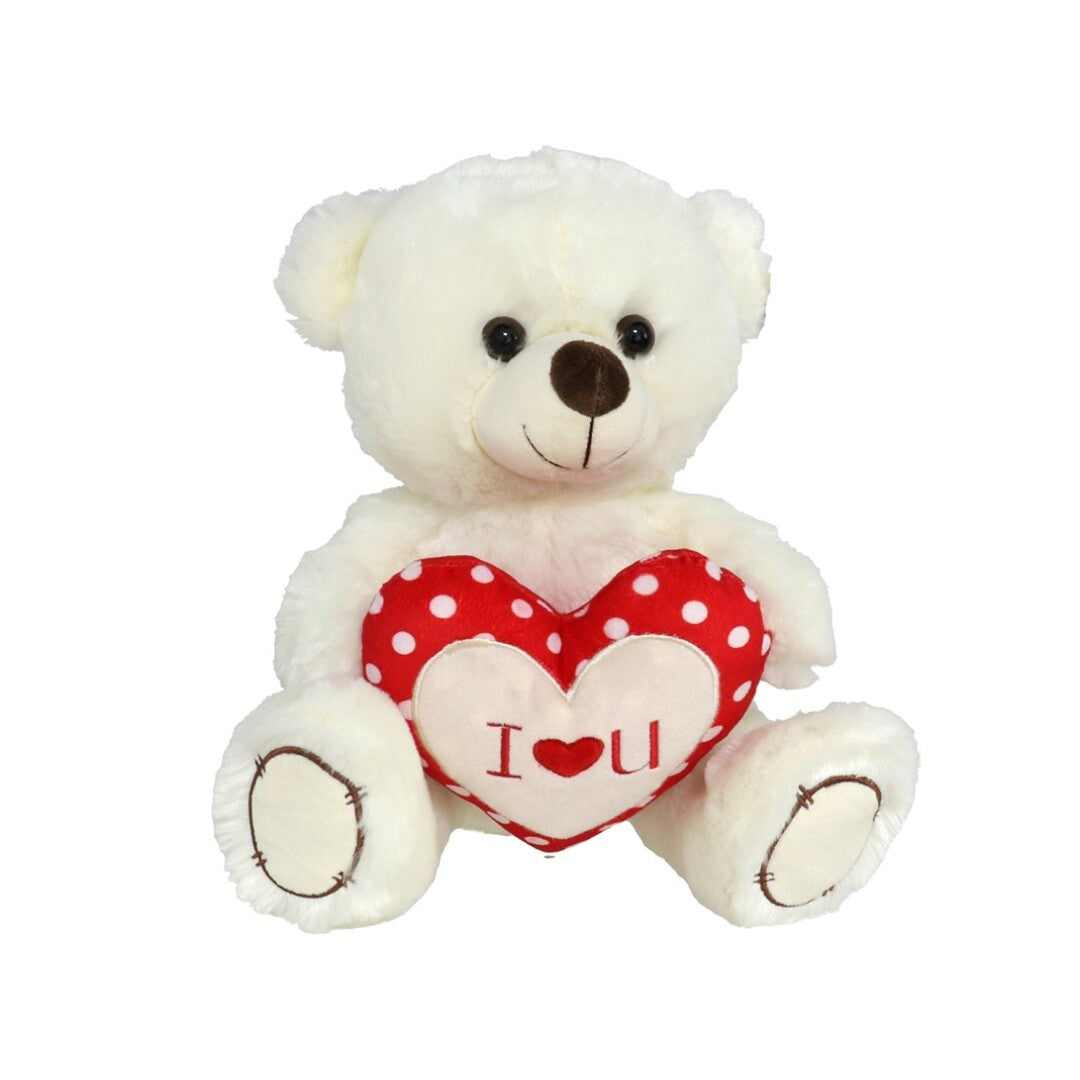 Osito blanco con corazon "I LOVE YOU" 30cm