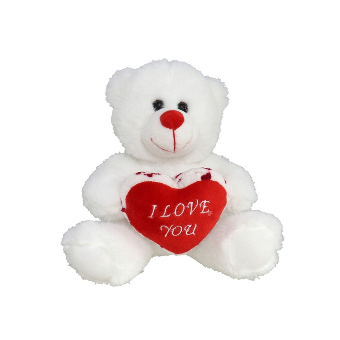 Osito blanco con corazon "I LOVE YOU" 20CM