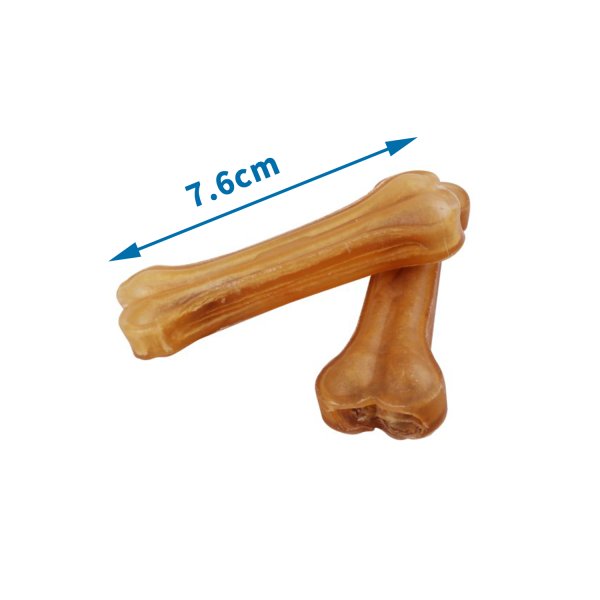 Hueso cuero ternera 7.6cm 2pzs