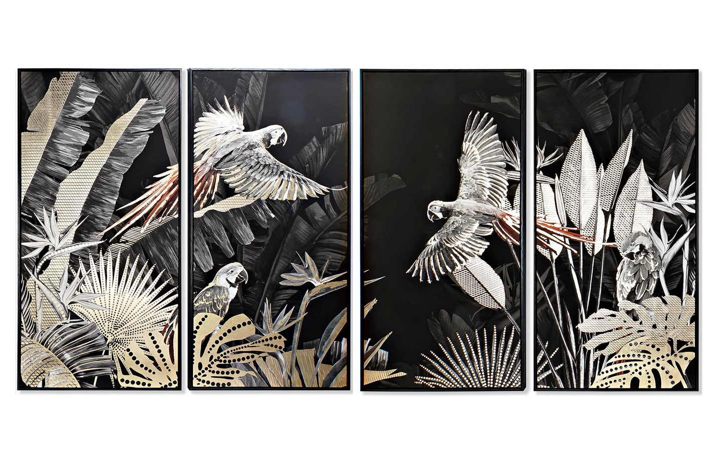 Cuadro set 4 ps lienzo 280*4*140cm tropical