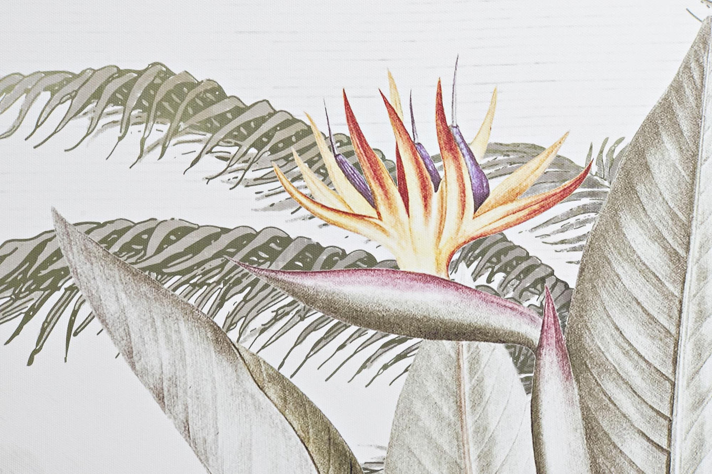 Cuadro set 3 ps lienzo 180*4*120cm tropical ave