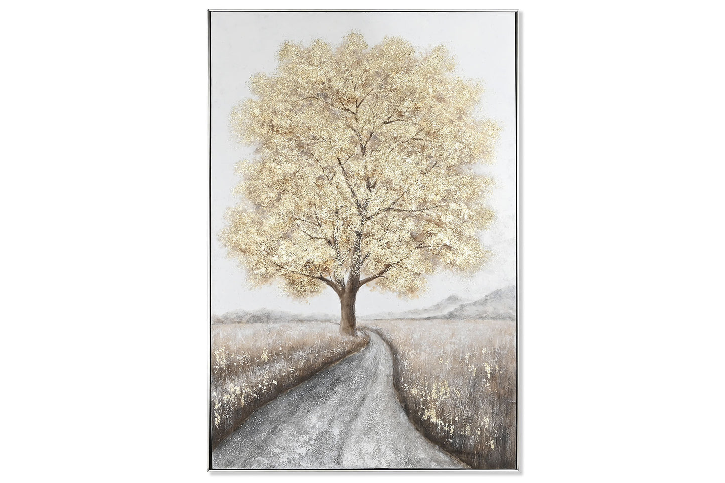 Cuadro lienzo ps 100*3.5*150cm arbol pintado mano