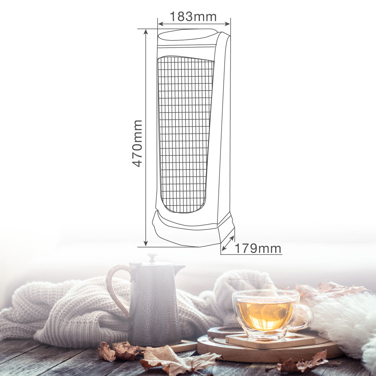 Riscaldatore rotante Nakapa max. 2000 W