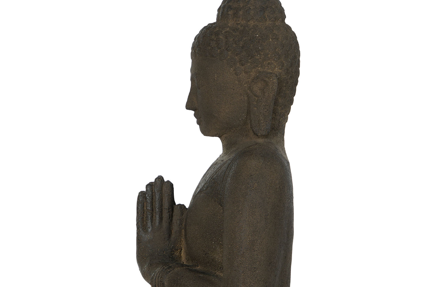 Figura cemento 36*30*120cm buda de pie acabado antik
