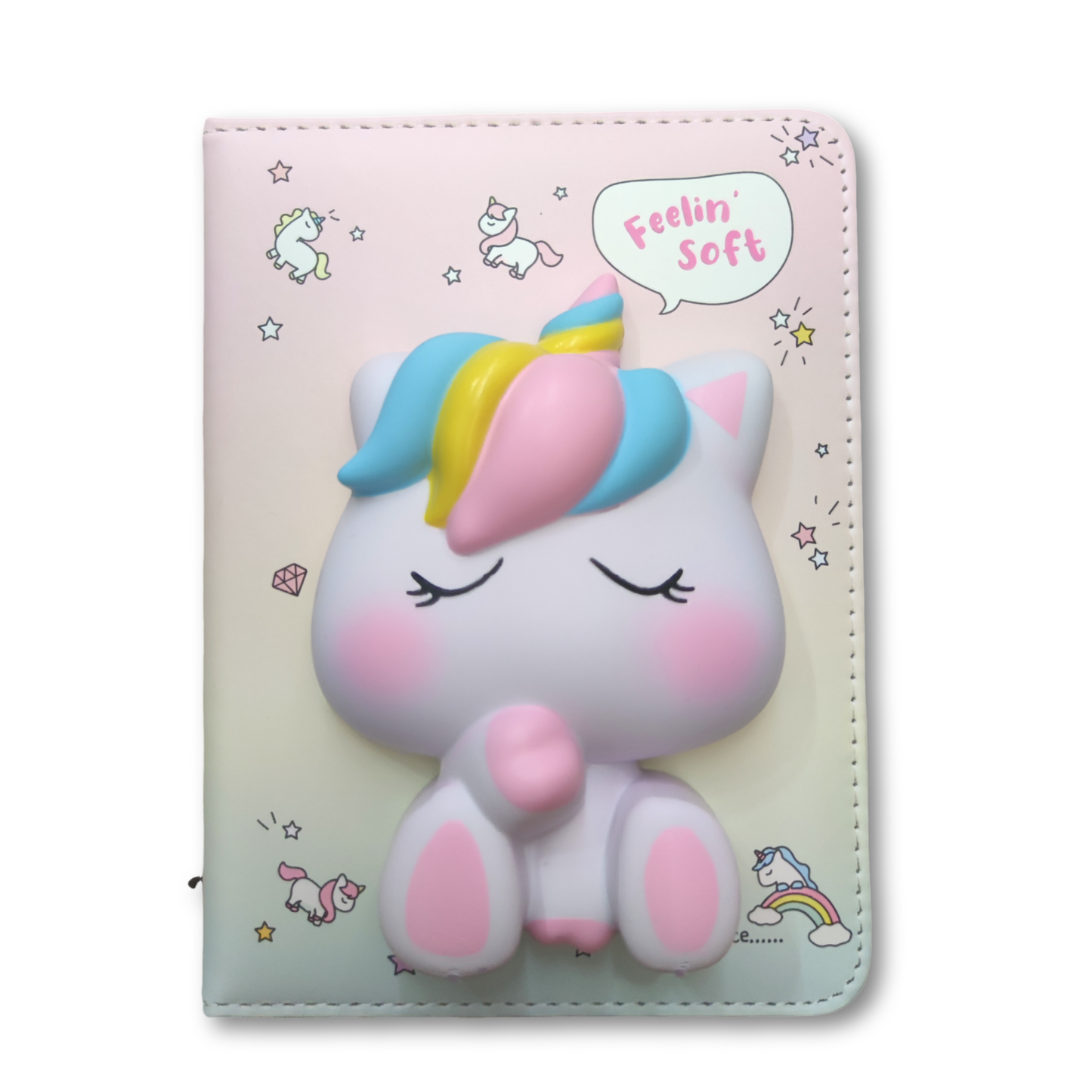 Cuaderno squishy de unicornio