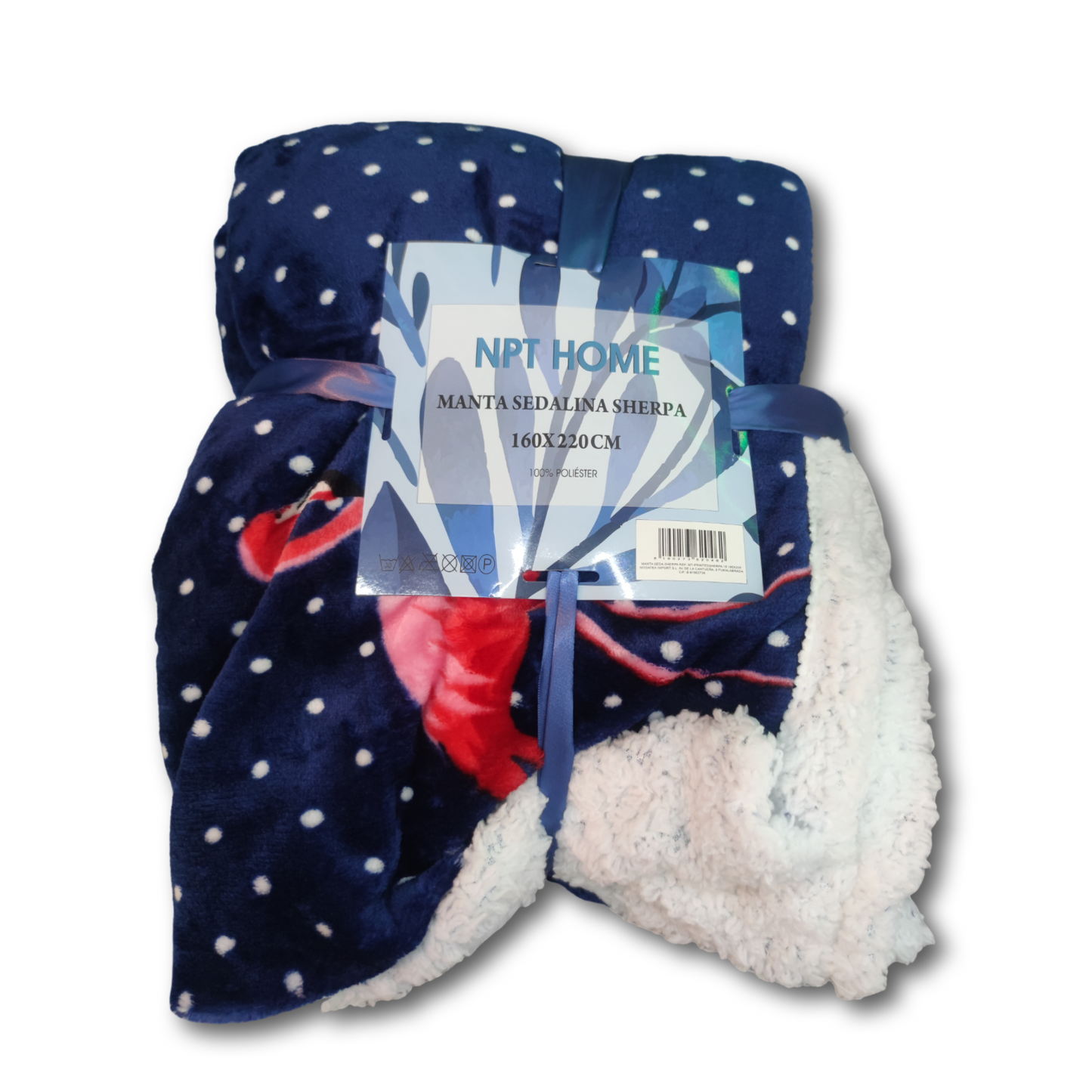 Coperta in sherpa setoso 160x220 cm