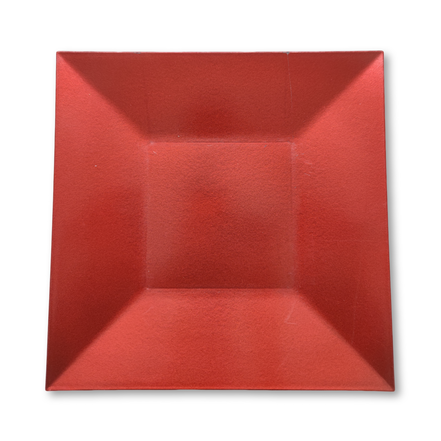 Plato cuadrado plata 33cm