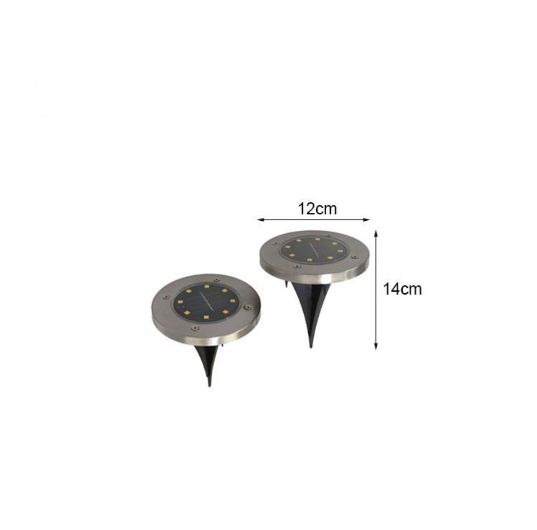 Paletto circolare 1.2W 6500K IP44 Acciaio inox