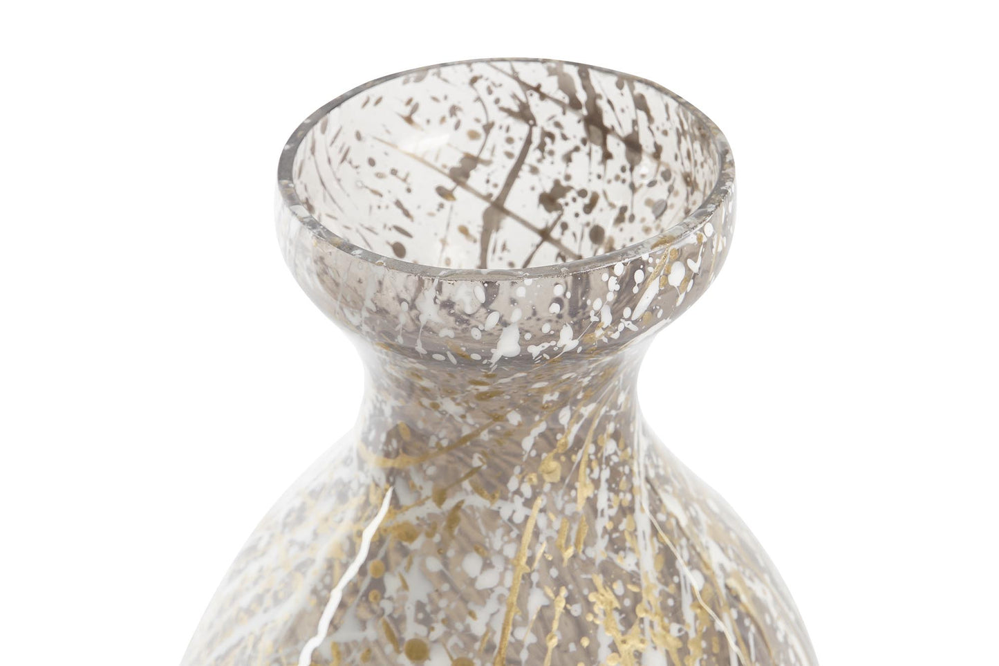 Jarron cristal 14*14*32cm bicolor