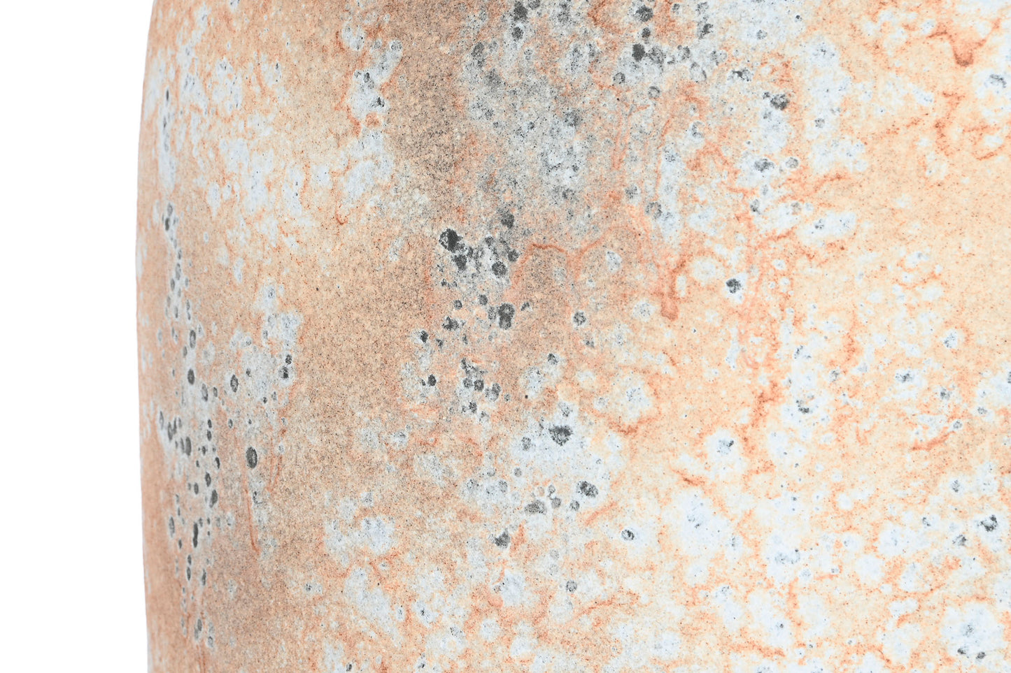 Anfora ceramica 38*38*120cm desgastado blanco