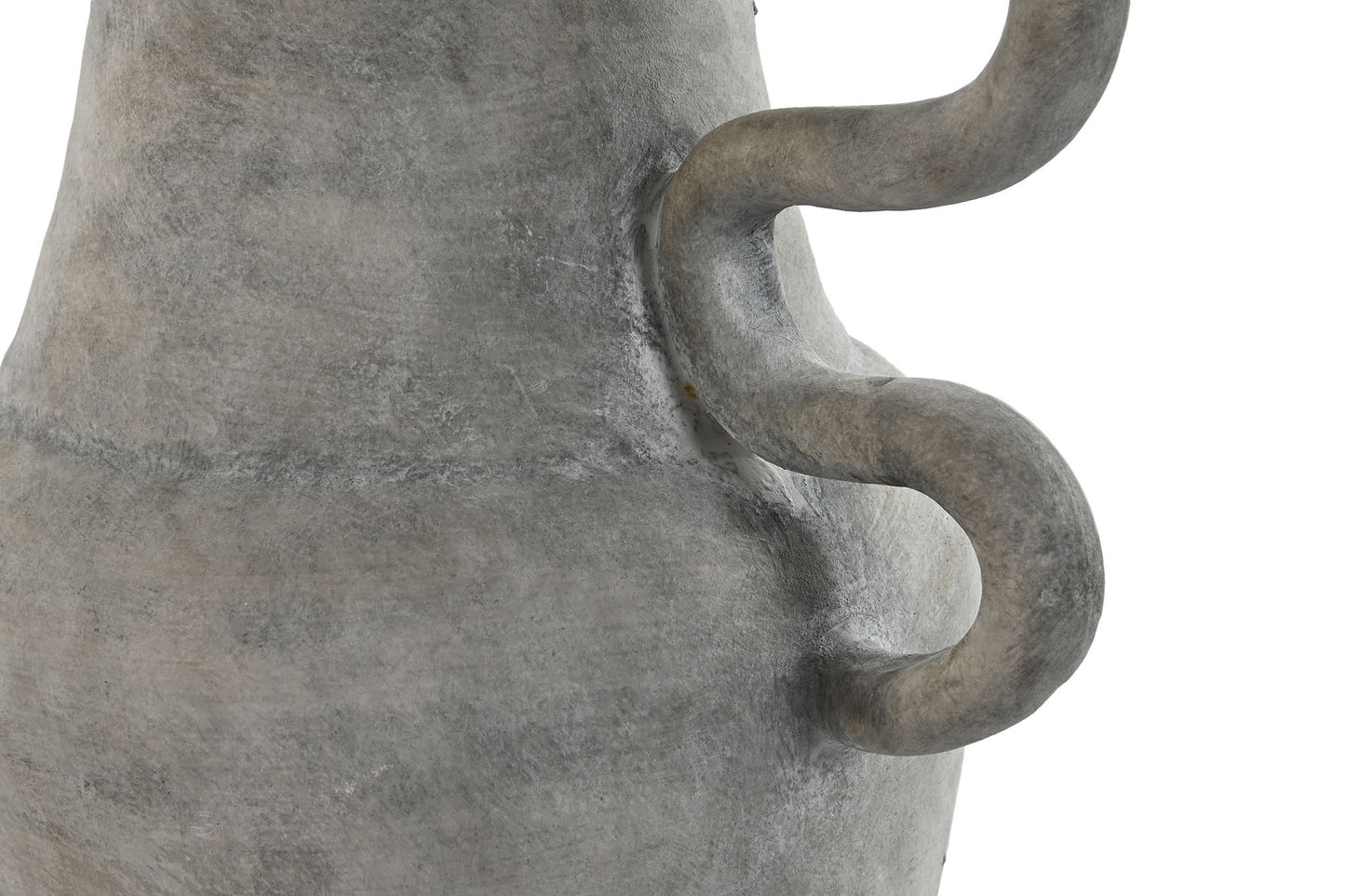 Jarron terracota 32*27*49cm envejecido gris claro