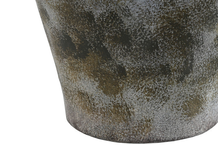Jarron terracota 31*26*48cm envejecido gris oscuro