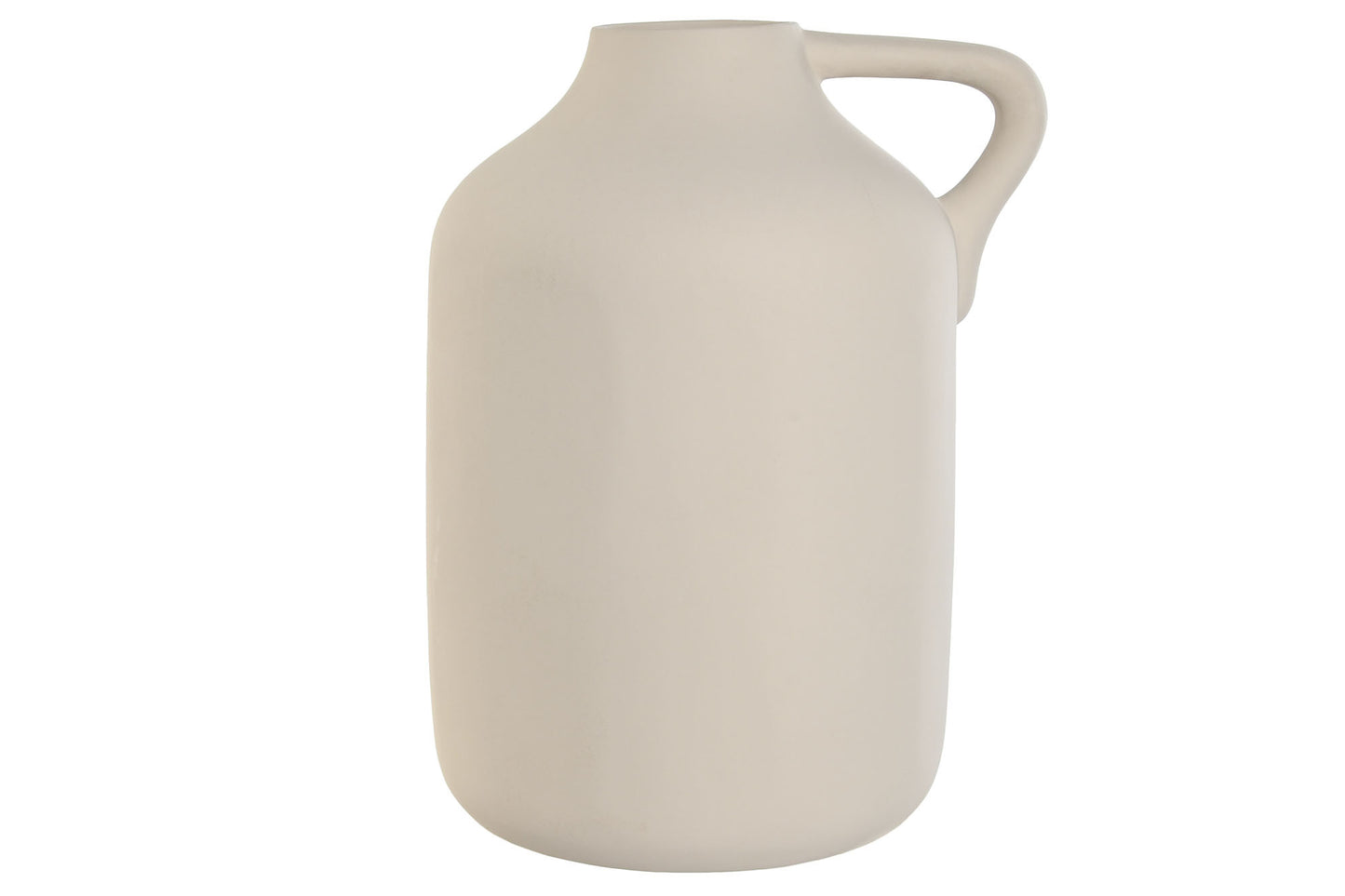 Jarron gres 30*30*40cm asa artesanal beige