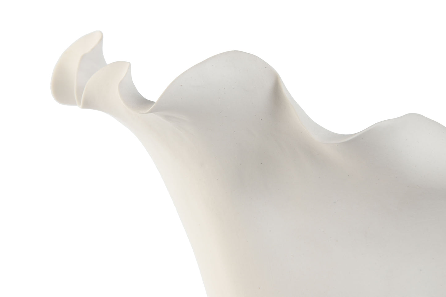 Jarron ceramica 29*26*27cm organico artesanal blanco