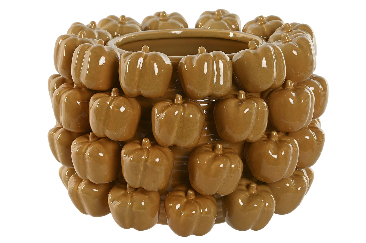Jarron ceramica 30*30*20cm pimientos amarillo