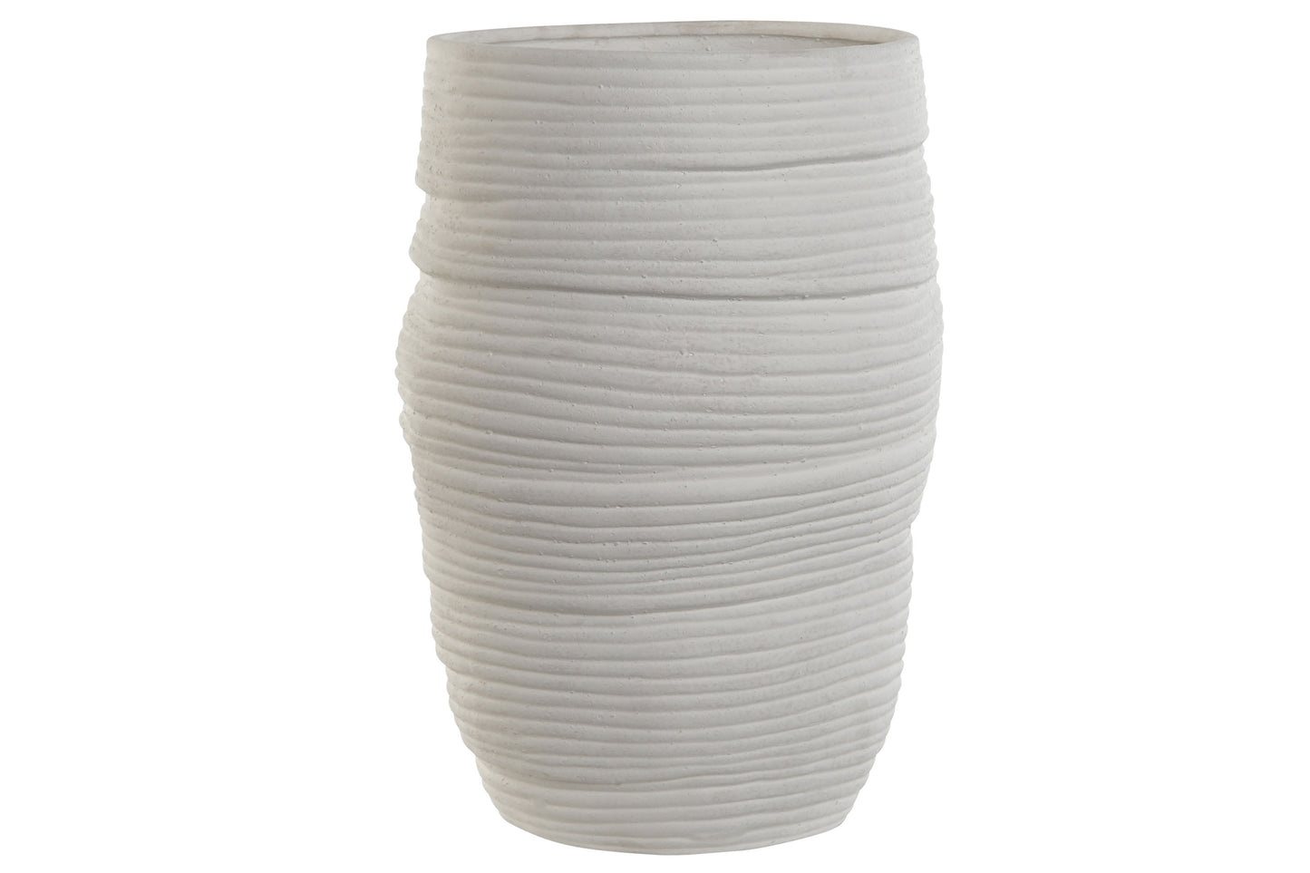 Jarron ceramica 27*27*37cm blanco