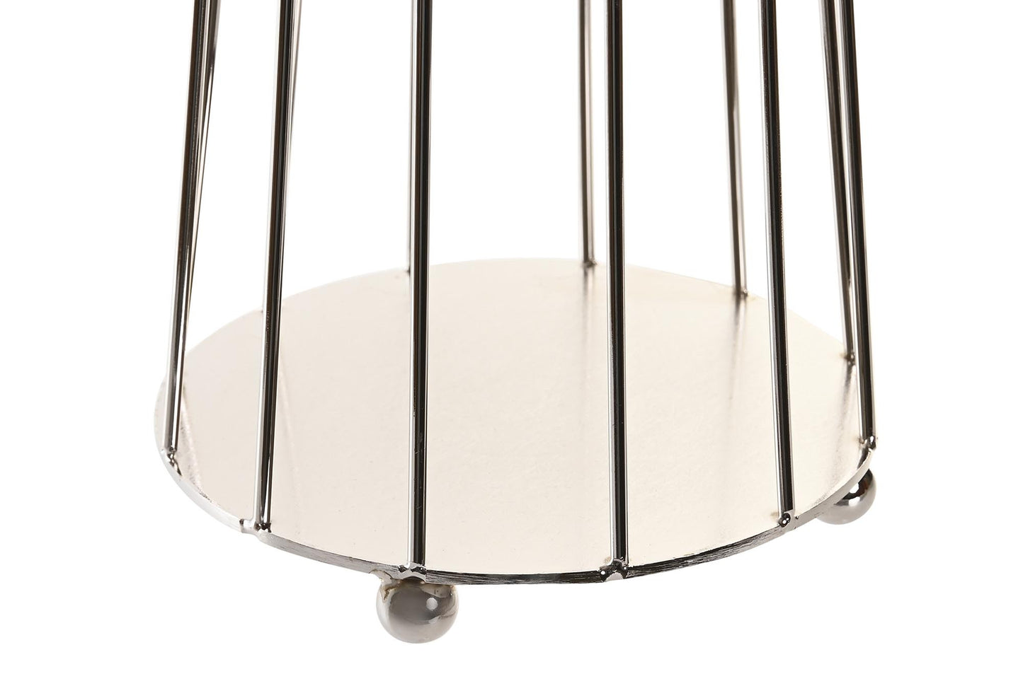 Lampara sobremesa metal poliester 33*33*66cm blanco