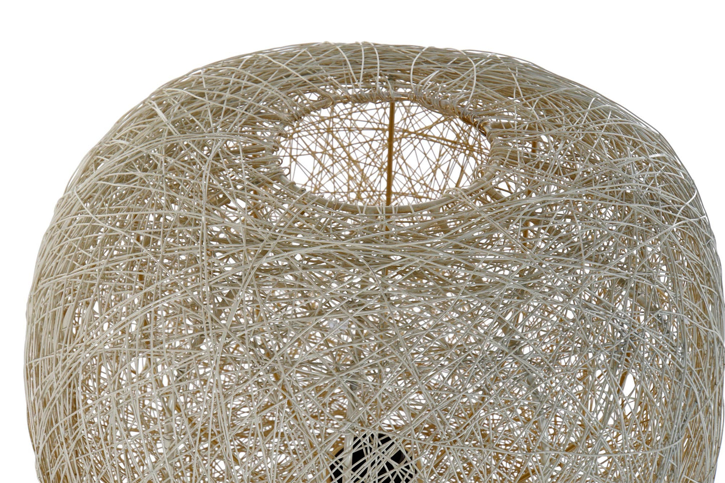 Lampara pie metal 41*41*109cm blanco