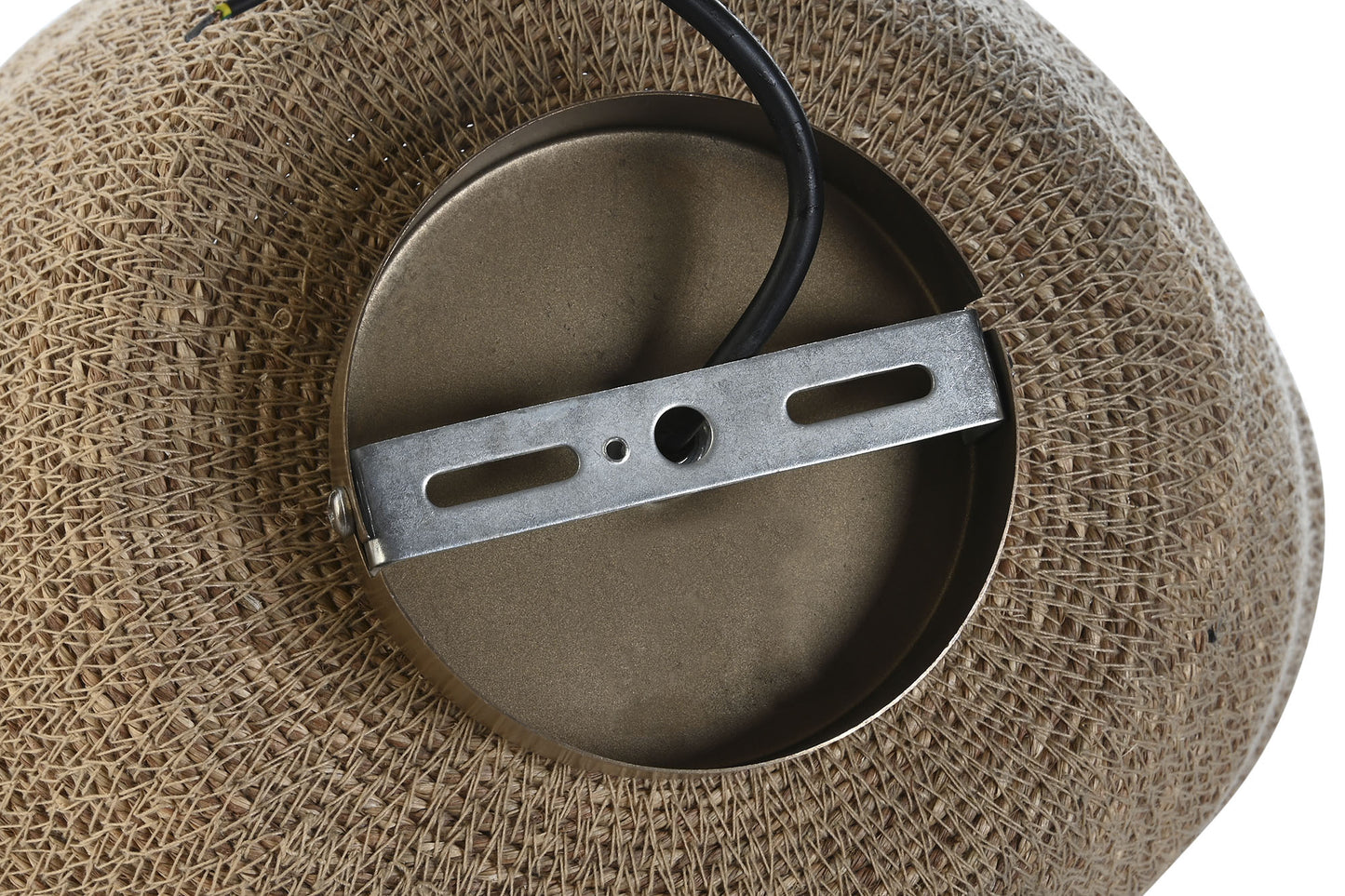 Lampara aplique seagrass 30*30*18cm doble natural