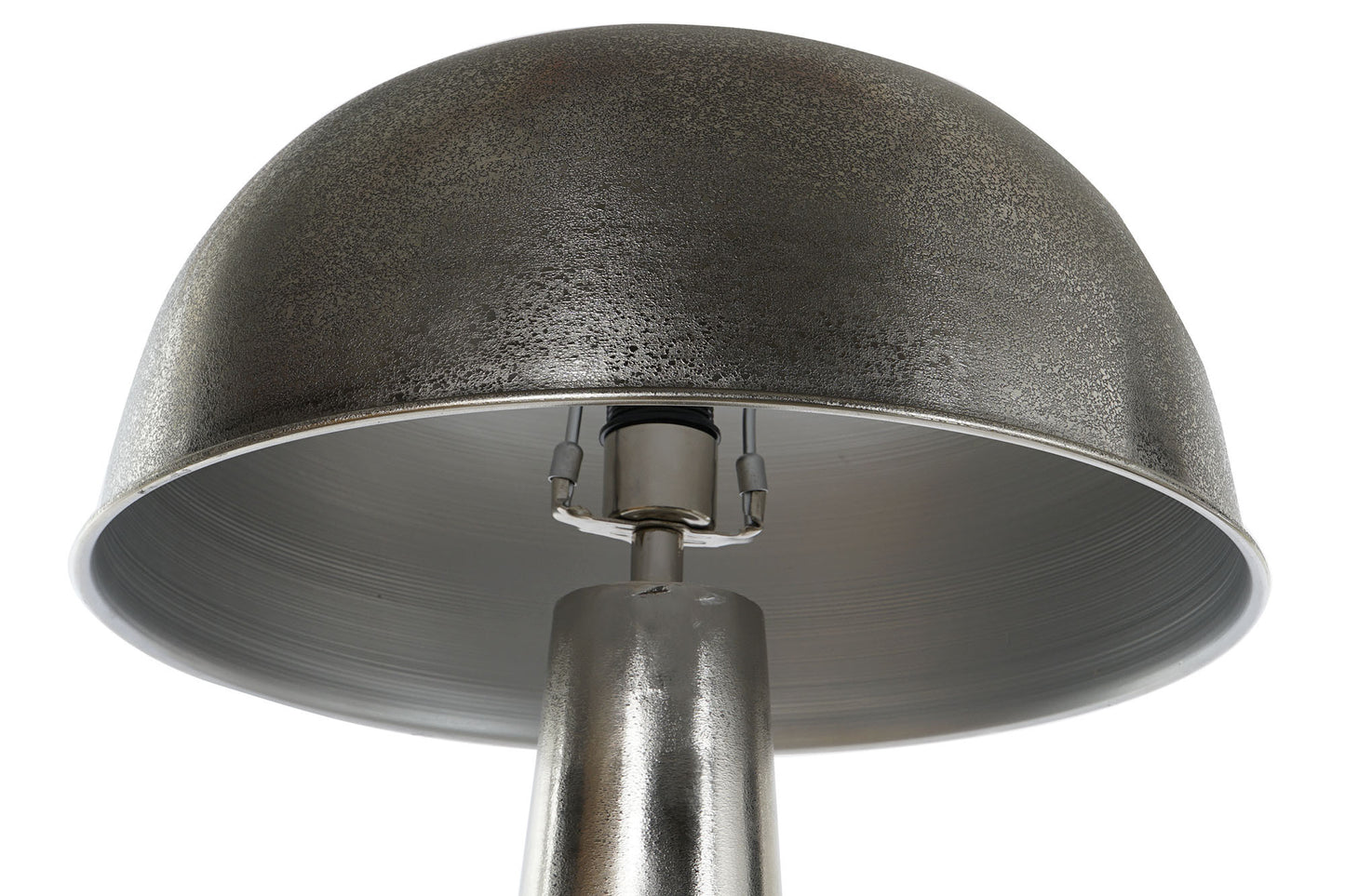 Lampara pie hierro 41*41*145cm Plateado