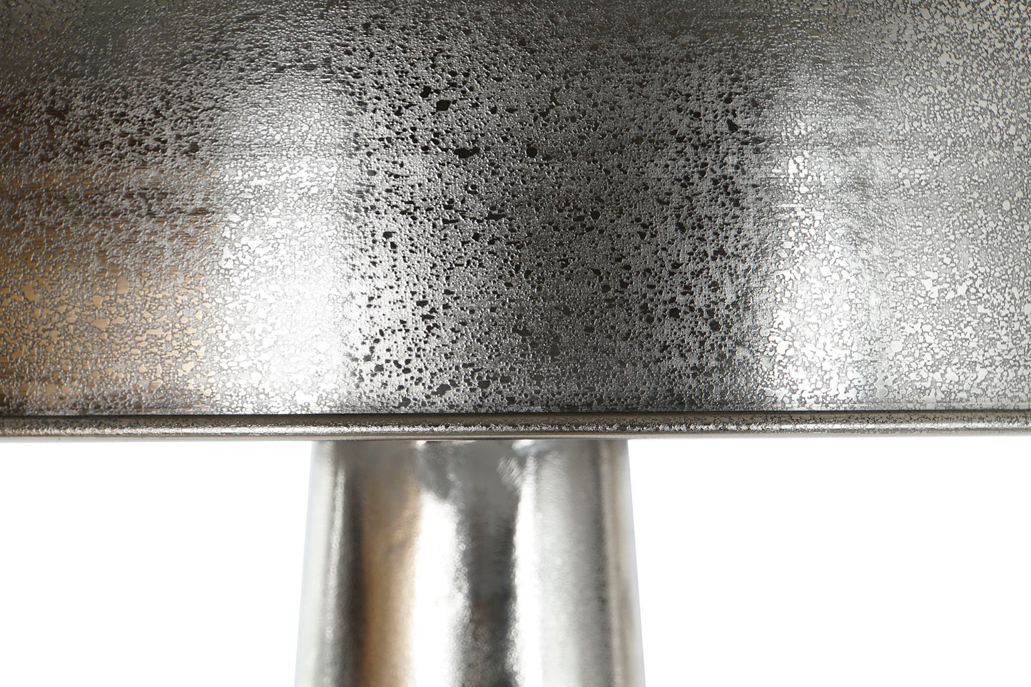 Lampara pie hierro 41*41*145cm Plateado