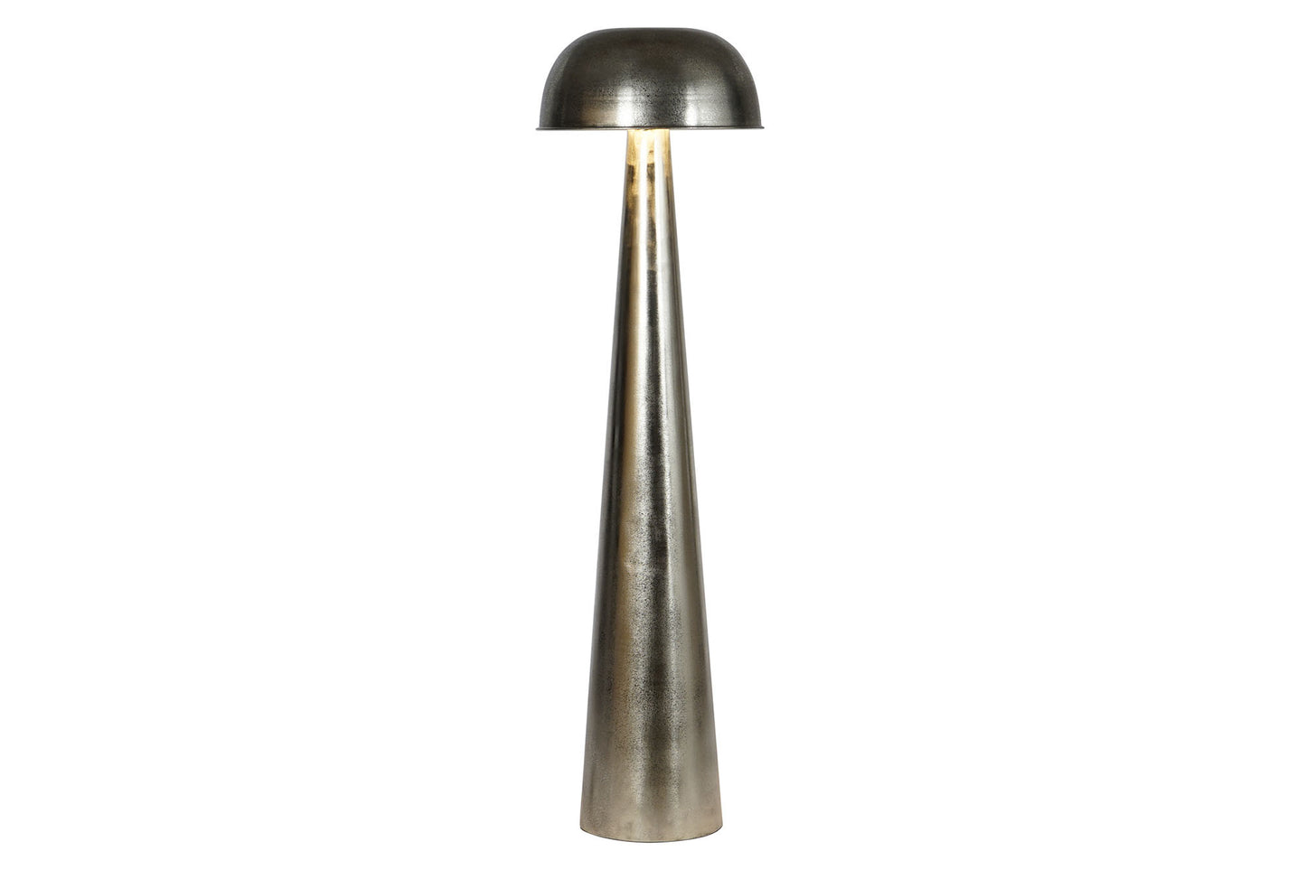 Lampara pie hierro 41*41*145cm Plateado