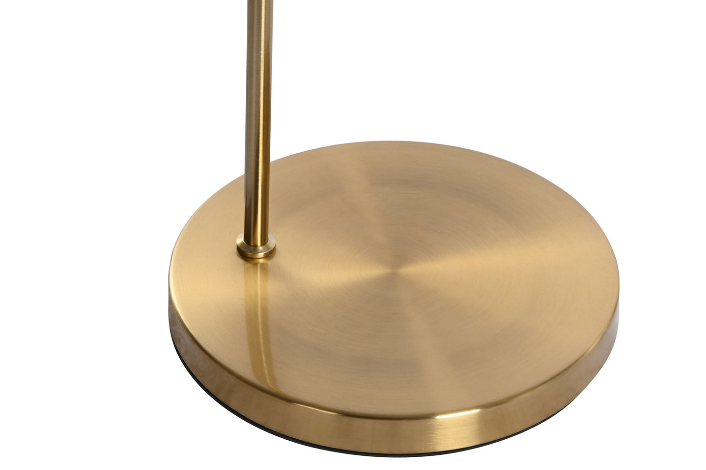 Lampara pie metal cristal 35*25*155cm dorado