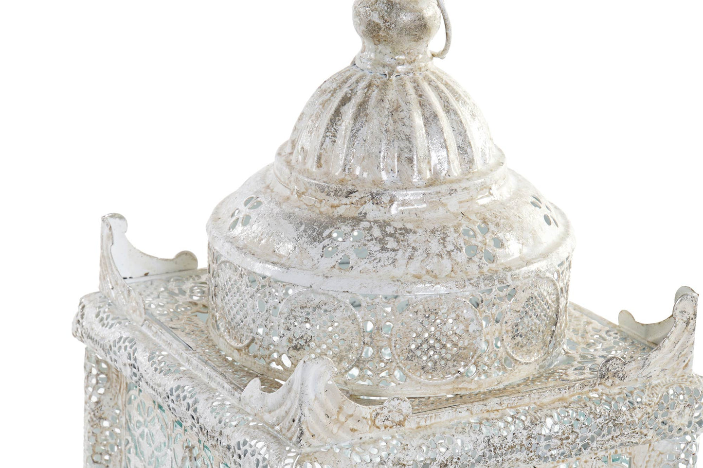 Lampara sobremesa metal 21.5*21.5*51cm etnica