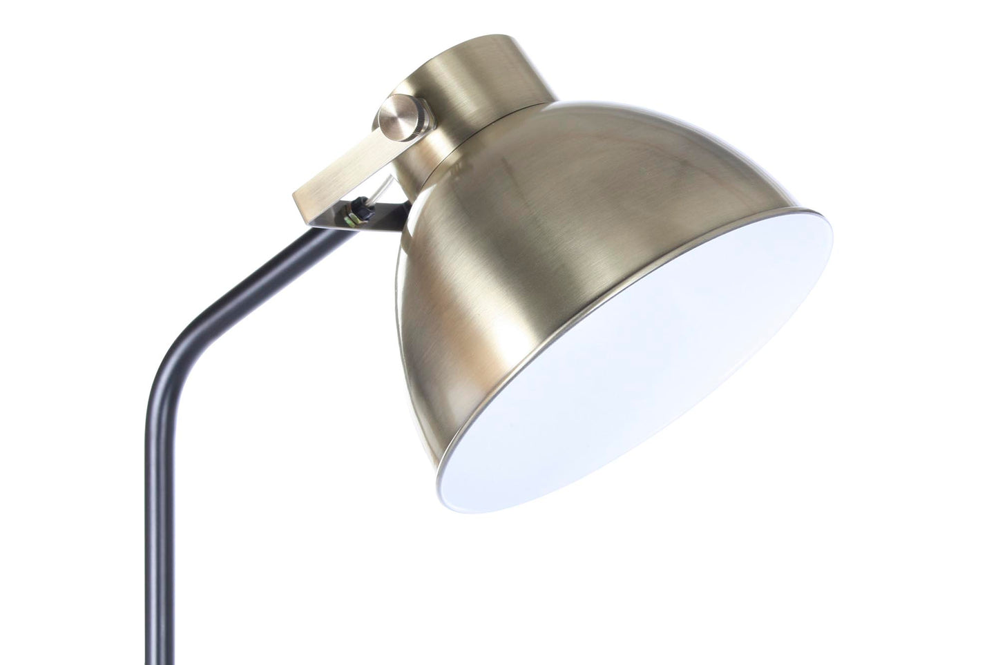 Lampara pie metal 28*40*170cm cobrizo