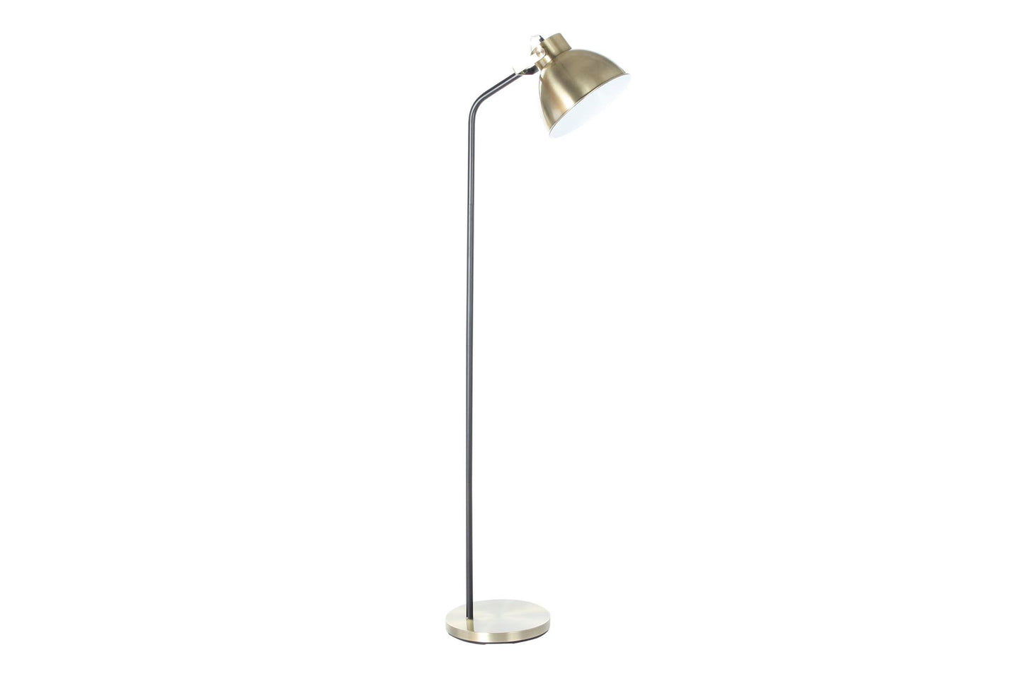 Lampara pie metal 28*40*170cm cobrizo