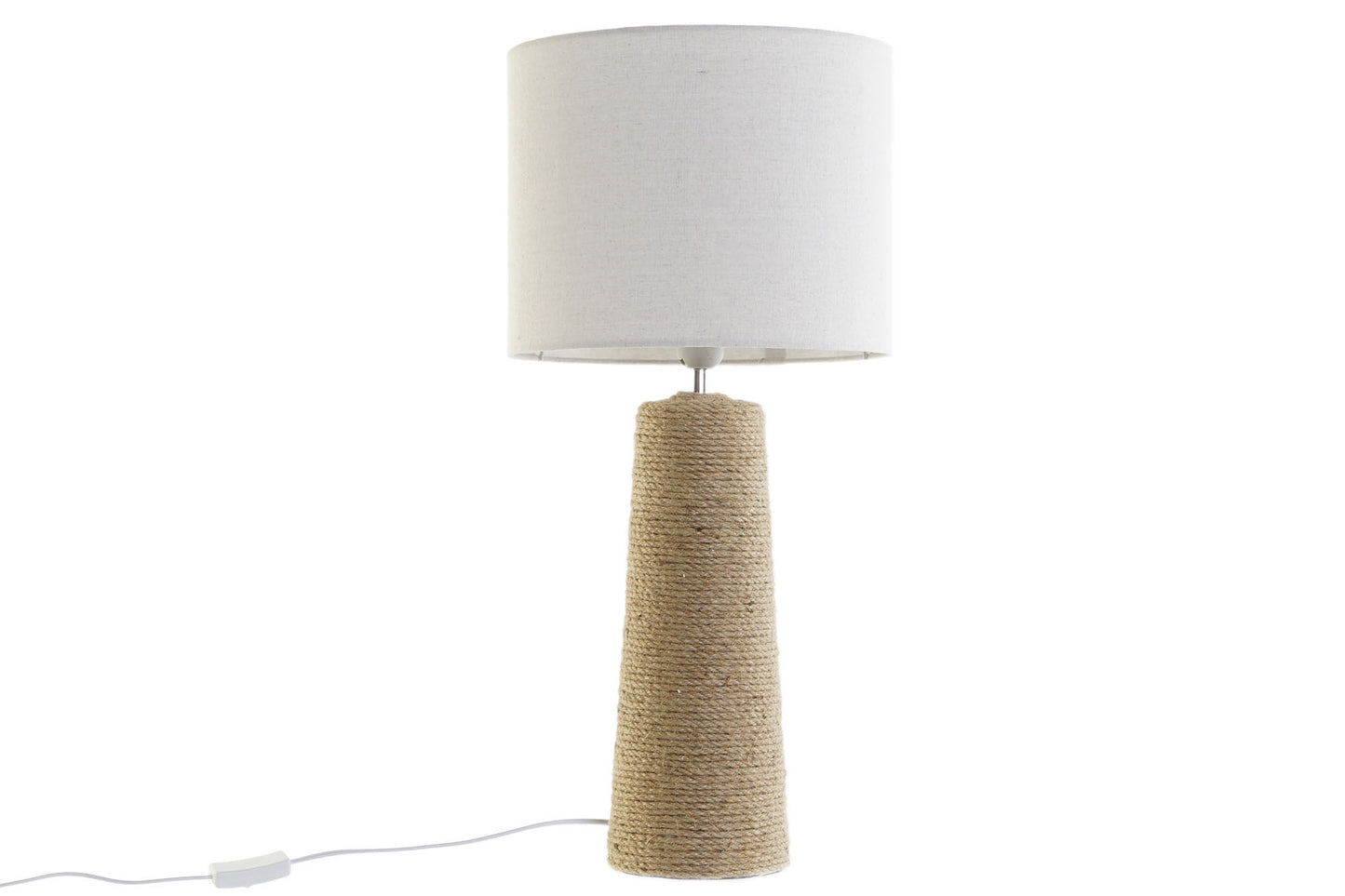 Lampara sobremesa cuerda dolomite 30*30*63cm marron