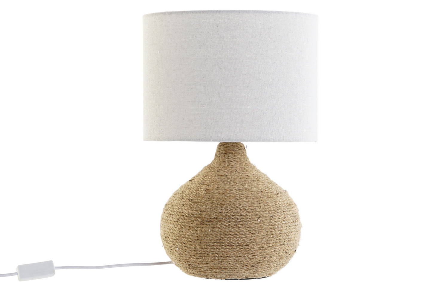 Lampara sobremesa cuerda dolomite 28*28*42cm marron