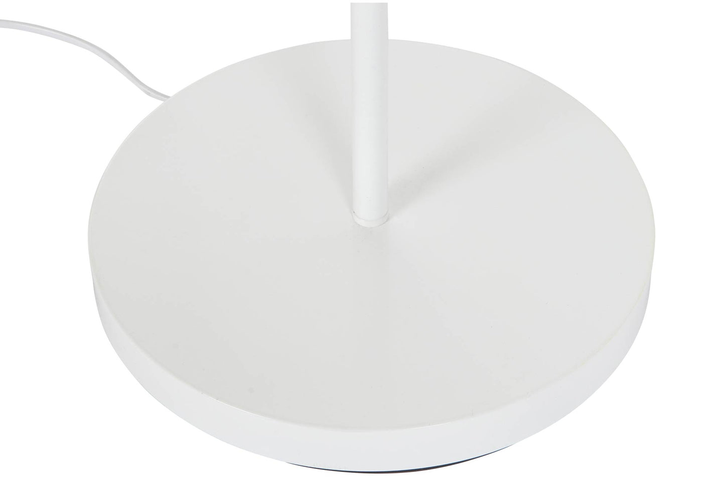 Lampara pie metal cristal 35*25*167cm 3 bolas blanco