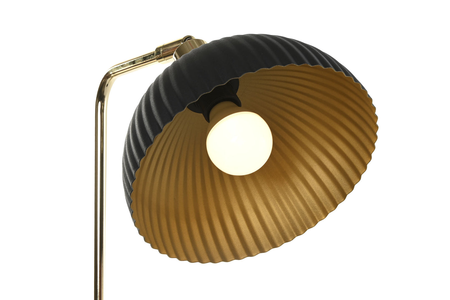 Lampara sobremesa metal 27*16*50cm negro