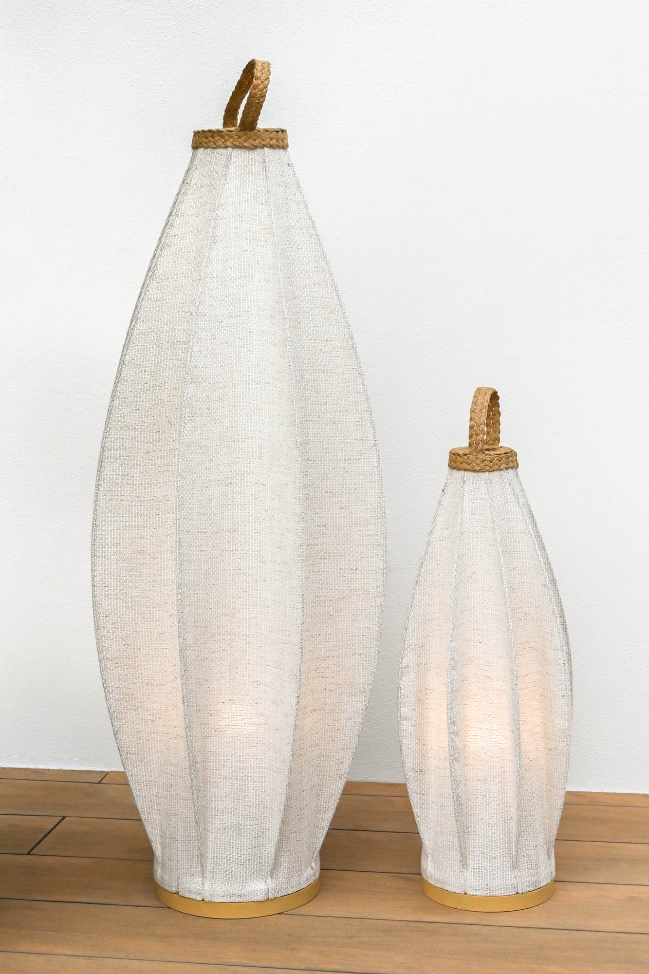 Lampara pie lina cuerda 40*40*100cm