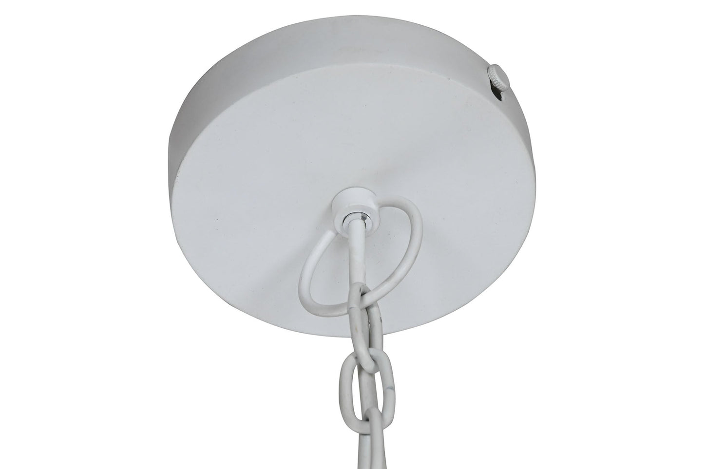 Lampara techo hierro 74*74*50cm patinado blanco