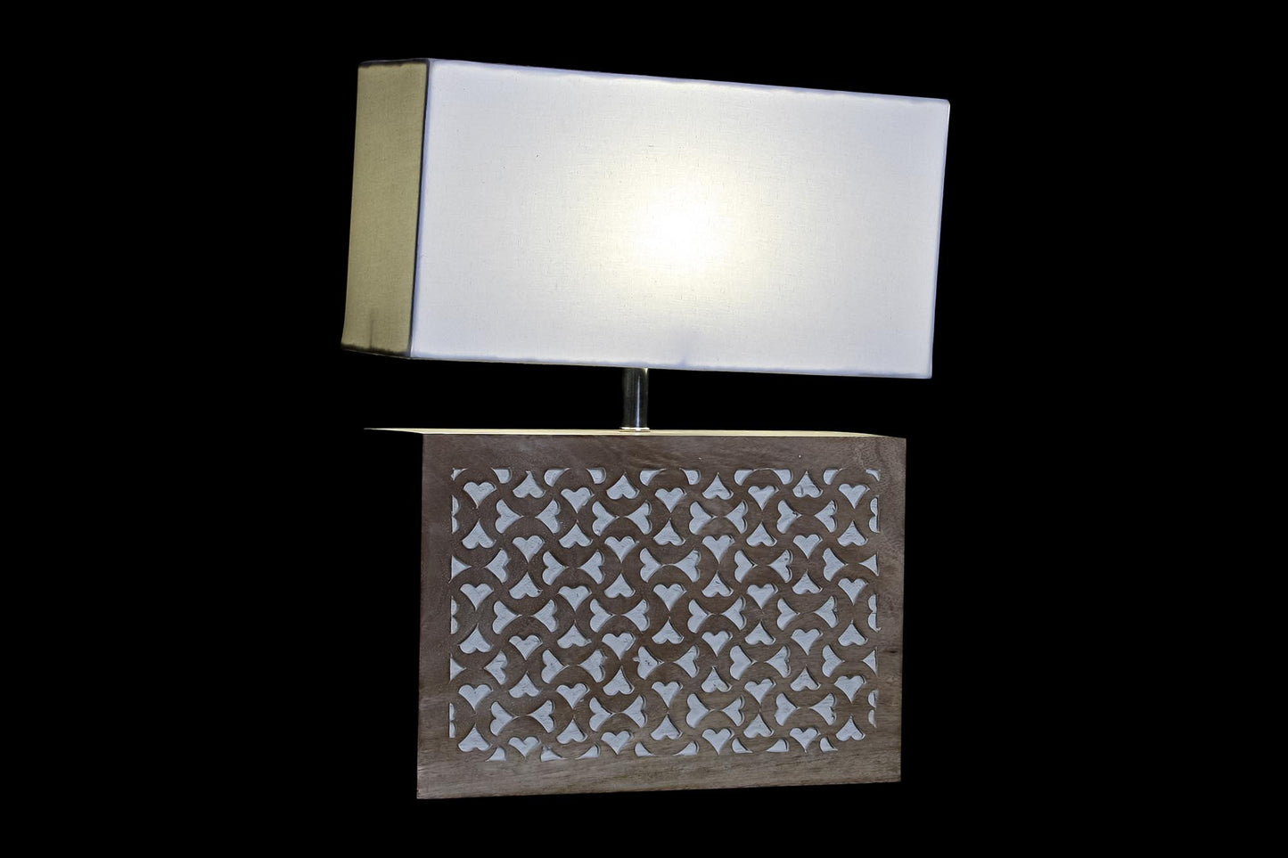 Lampara sobremesa mango poliester 33*12*41cm decape