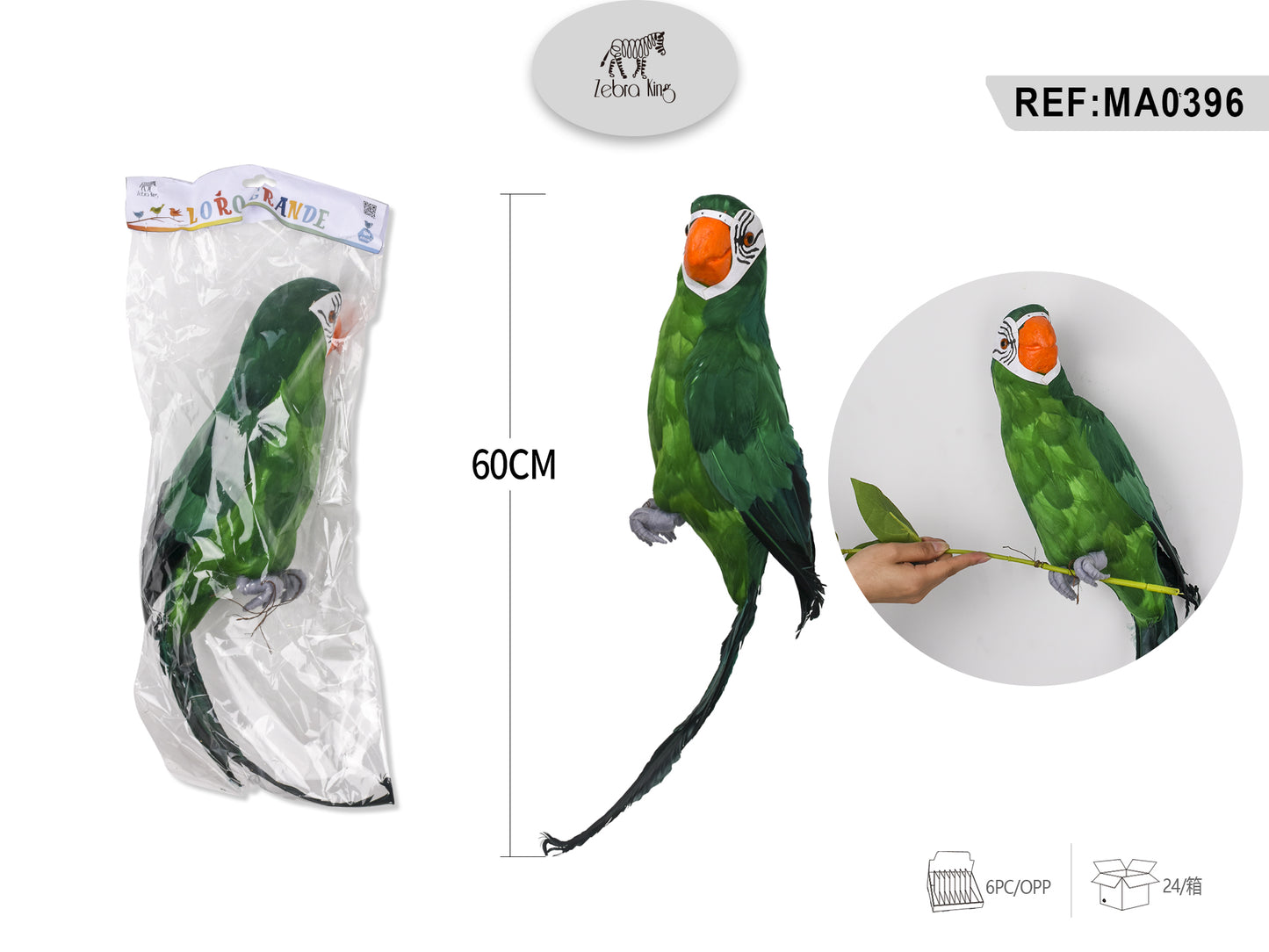 Pajaro de poliespan 60cm