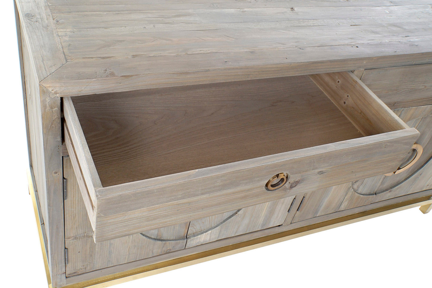 Buffet alamo metal 150*50*80cm lacado natural
