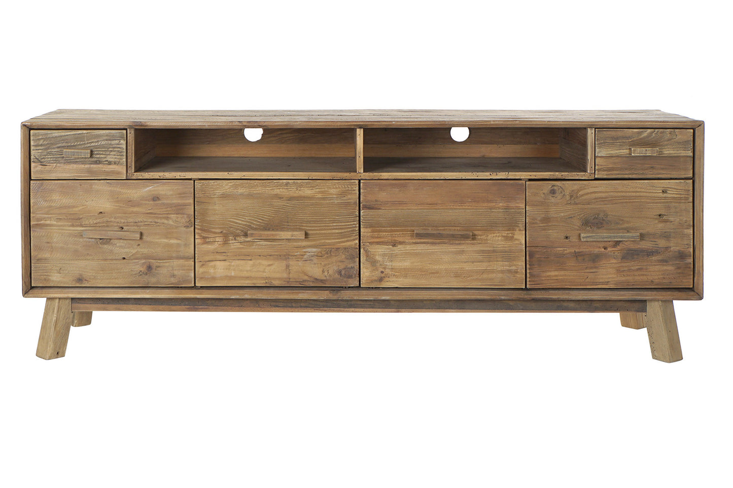 Mesa TV pino 180*48*65cm envejecido natural
