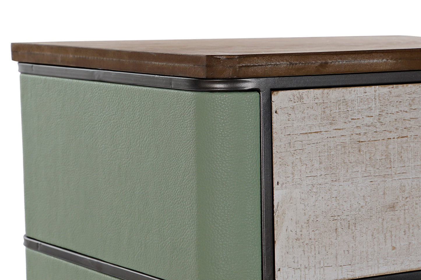 Cajonera metal mdf 48.5*42*82.5cm verde