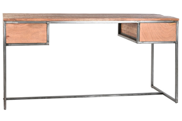 Escritorio SEA SIDE Acacia y Metal 150x60x77 cm – Natural y Moderno