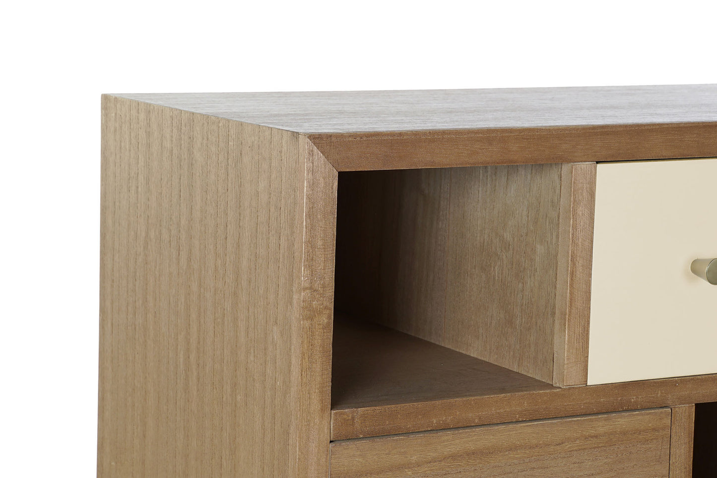 Cajonera madera metal 76*34*94cm gris