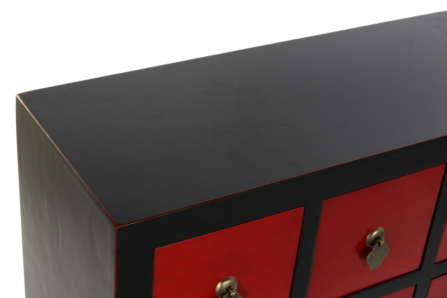 Cajonera abeto mdf 63*27*101cm rojo