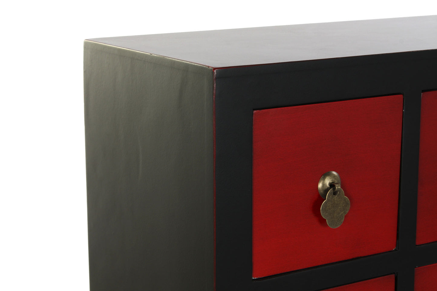 Cajonera abeto mdf 63*27*101cm rojo
